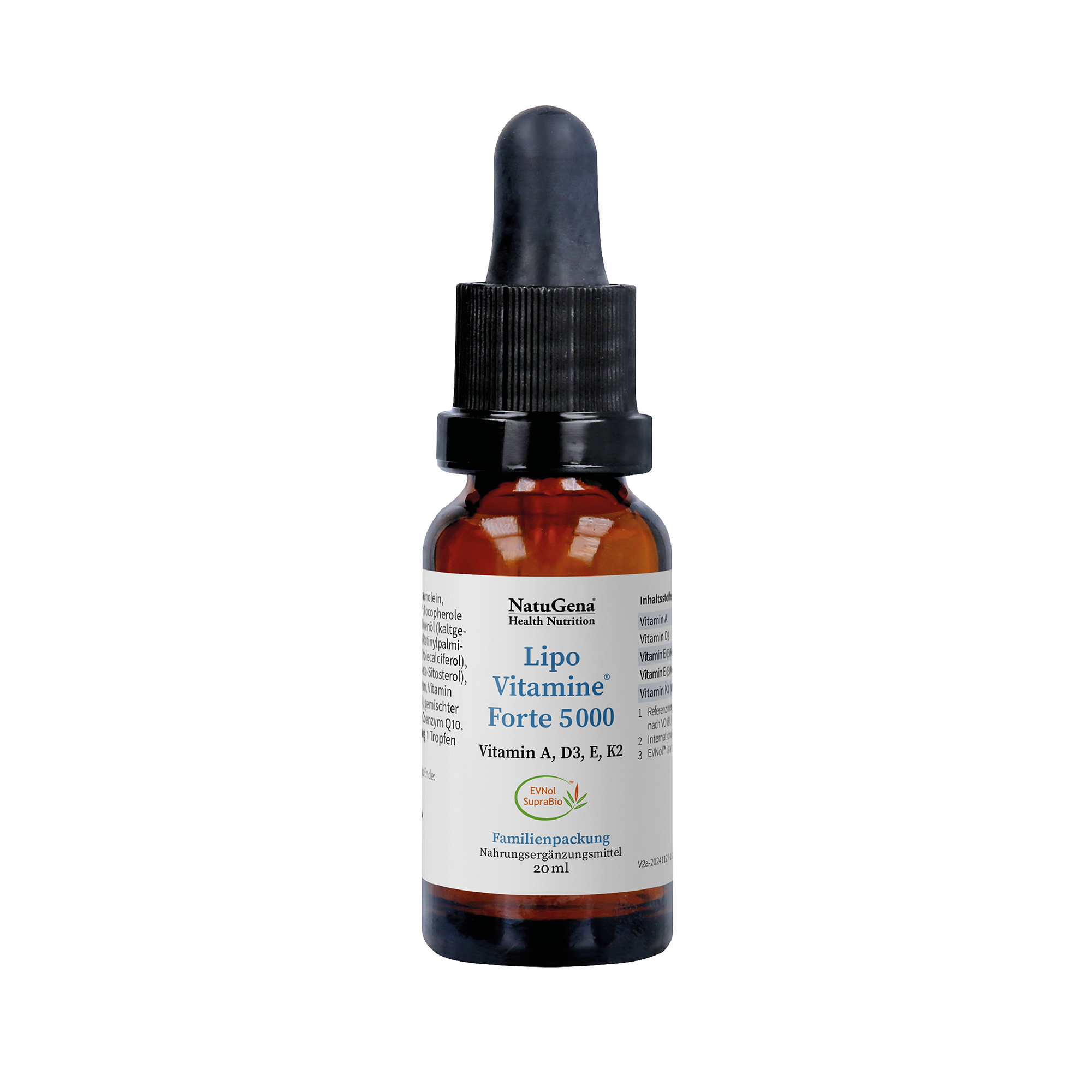 NatuGena - Lipo Vitamin Forte 5000 ~700 Tropfen = 20 ml(Familien-Packung)