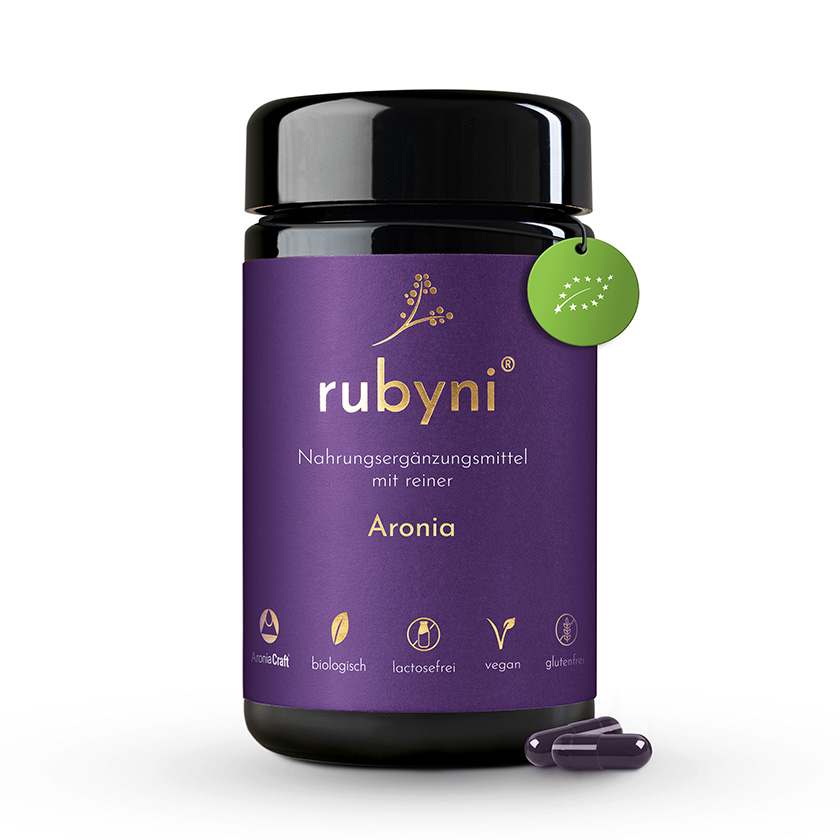rubyni - Aronia 60 Kapseln - Powerbeeren für jeden Tag