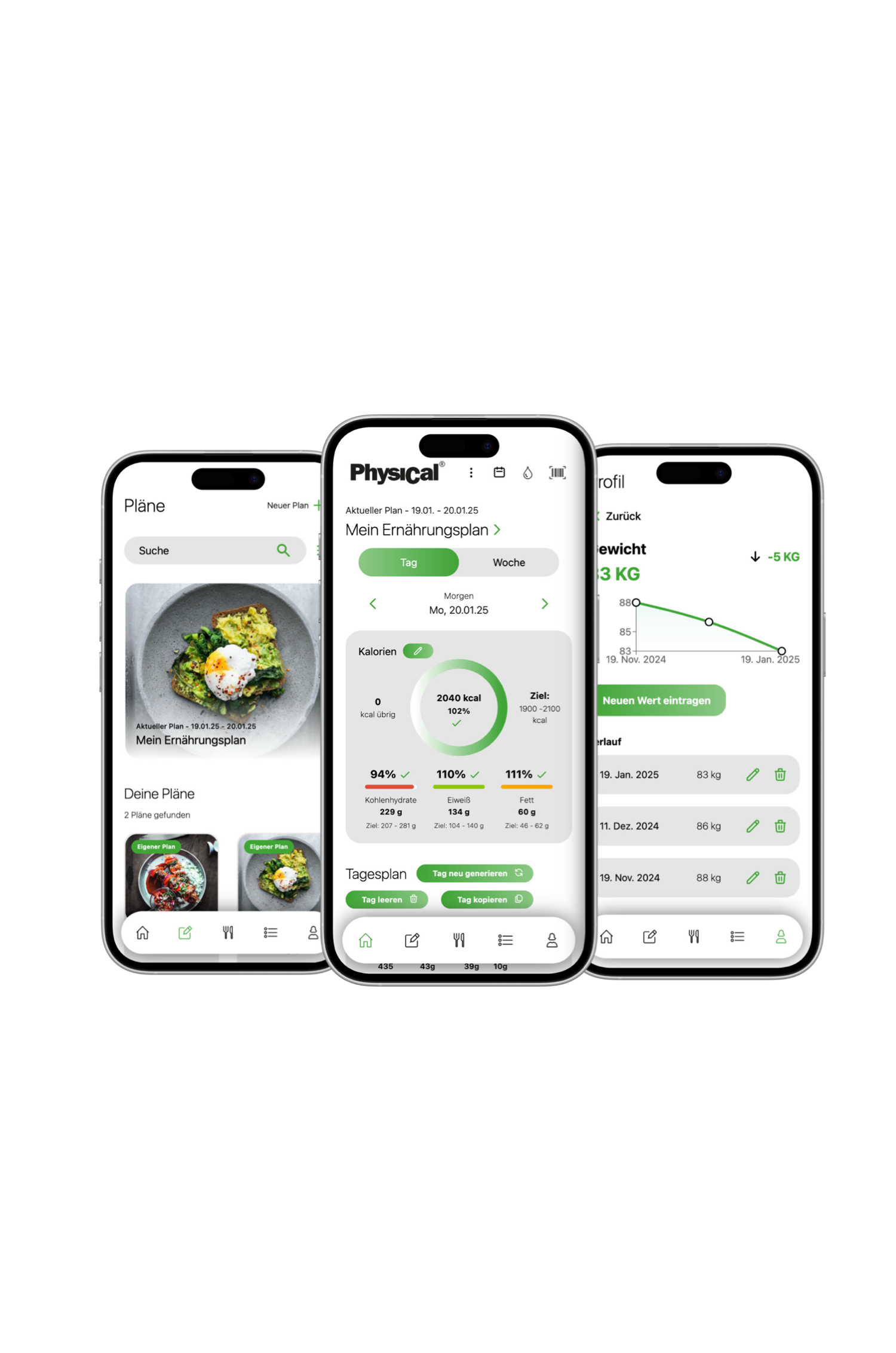 Physical-App 1-Monat digitaler Stoffwechsel-Coach