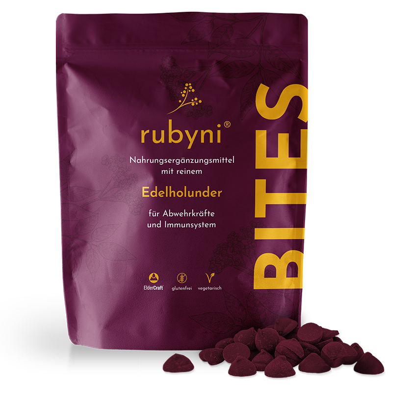 rubyni - BITES Edelholunder 30 Sachets - für Abwehrkräfte und Immunsystem