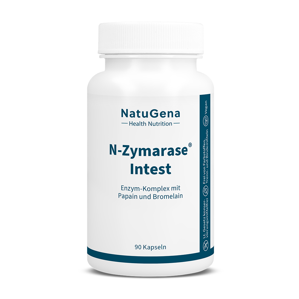 NatuGena - N-Zyma­rase Intest 90 Kaps. - Enzym-Komplex mit Papain und Bromelain