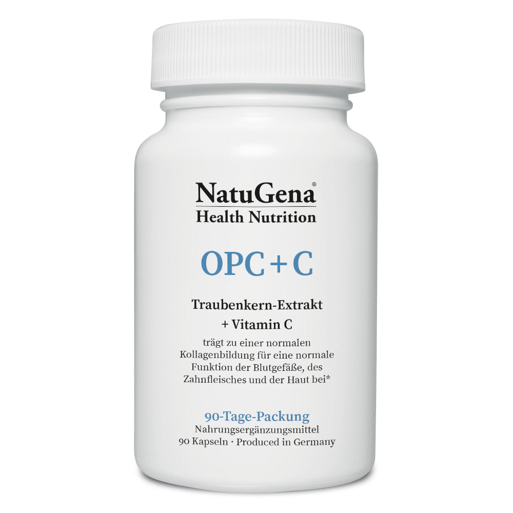 NatuGena - OPC+C 90 Kapseln HPMC Größe 00 (3-Monats-Packung)