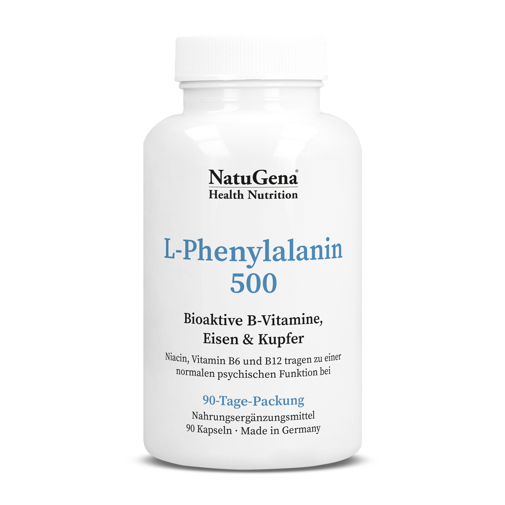 NatuGena - L-Phenylalanin 500 90 Kapseln (3-Monats-Packung)