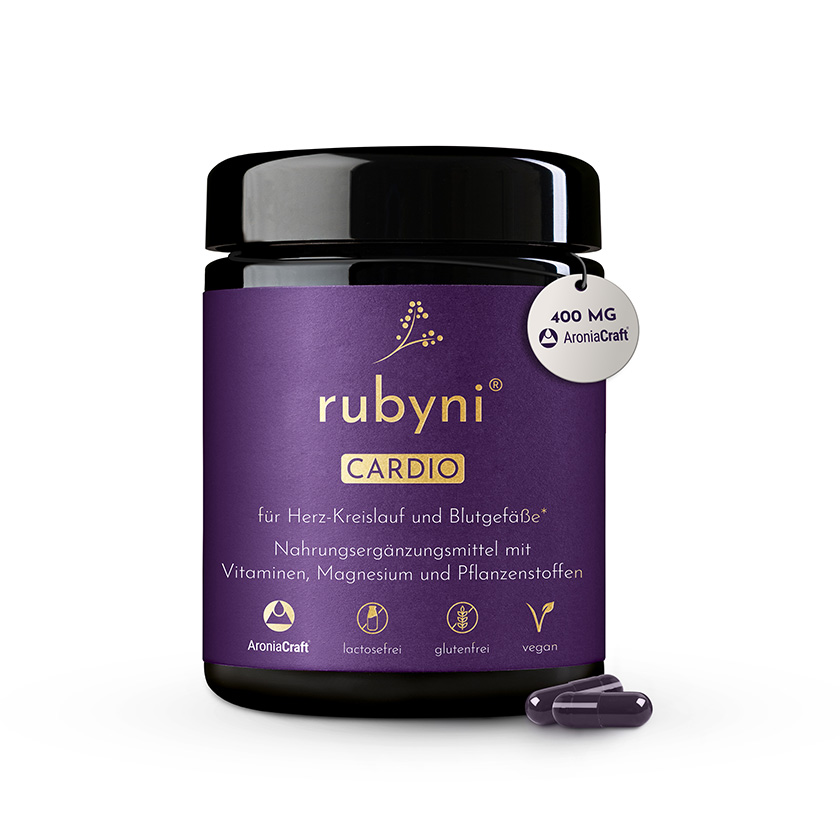 rubyni - CARDIO 140 Kapseln - für Herz-Kreislauf und Blutgefäße