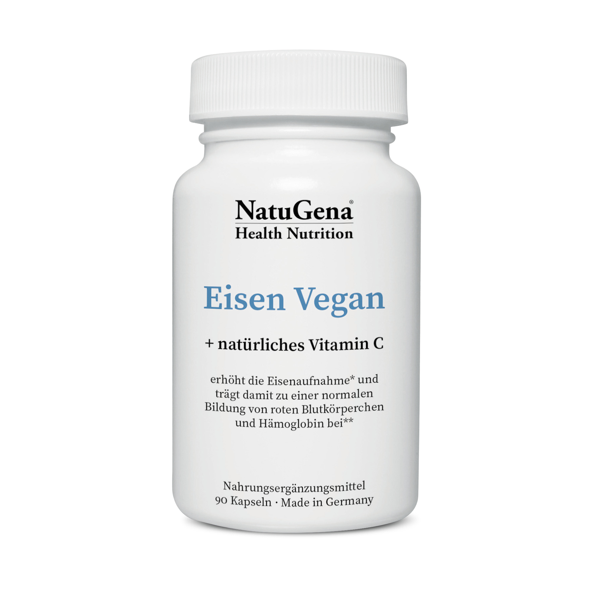 NatuGena - Eisen Vegan 90 Kapseln (1-Monats-Packung)