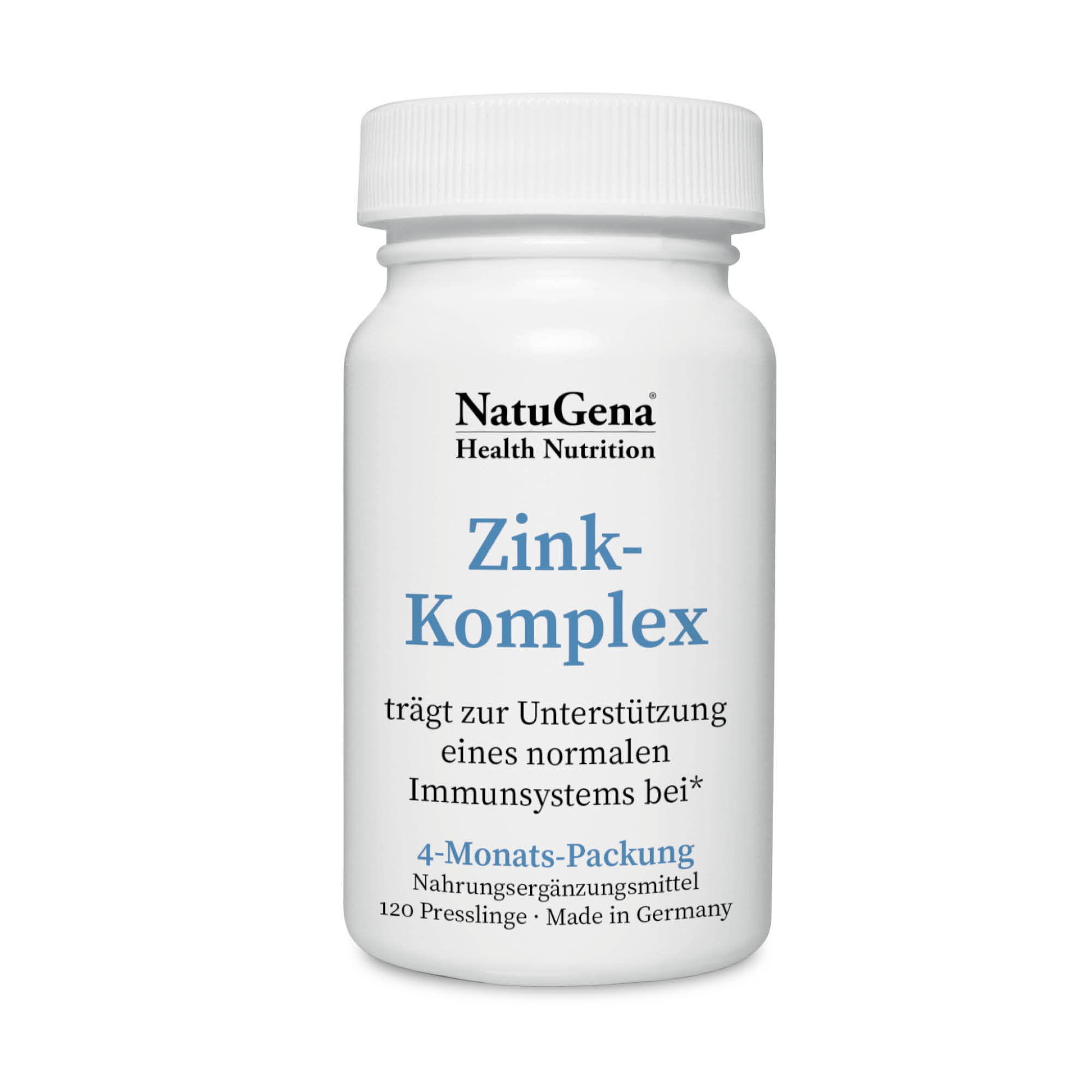 NatuGena - Zink-Komplex (Vierfachkombination) 120 Tabletten (4-Monats-Packung)