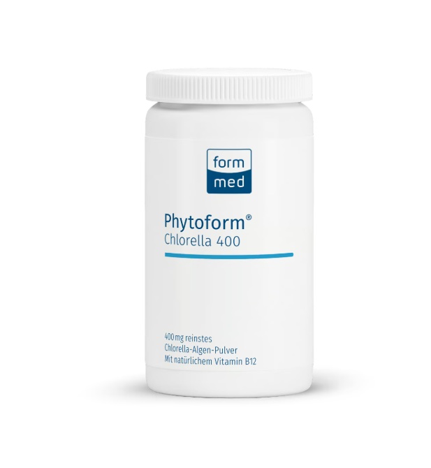 Phytoform® Chlorella 400, Formmed 180 Tbl. - 400 mg reinstes Chlorella-Algen-Pulver