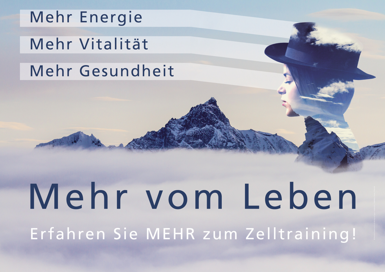 Poster "Zelltraining - Gesundheit" A1 quer 250g Papier, DIN A1, Querformat