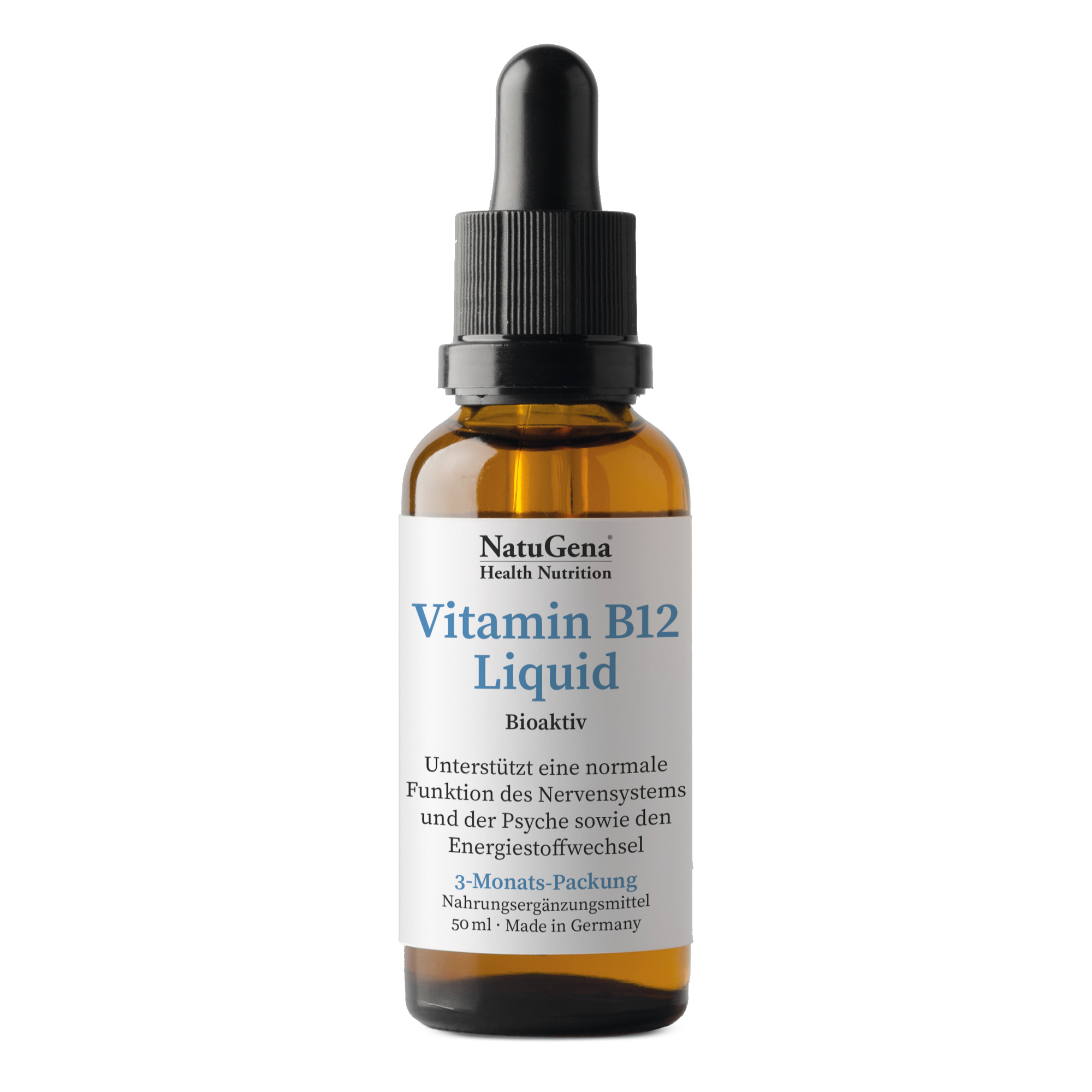 NatuGena - Vitamin B12 Liquid 50 ml ˜ 1250Tropfen (96-Tage-Packung)