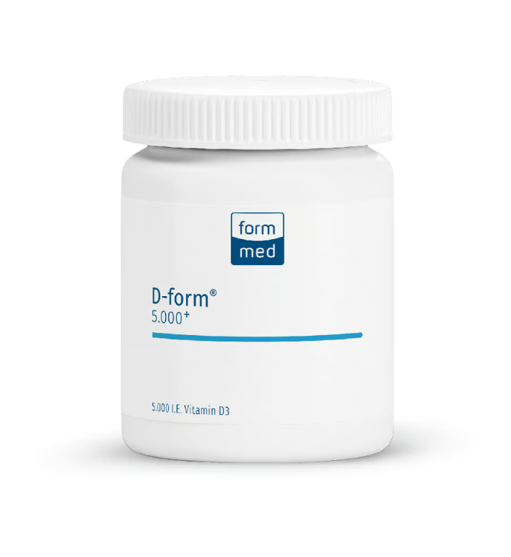 D-form® 5.000+, Formmed 90 Kps. - 5.000 I. E. (125 µg) Vitamin D3