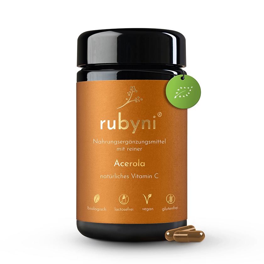 rubyni® - Acerola 90 Kapseln als natürlicher Vitamin-C-Booster