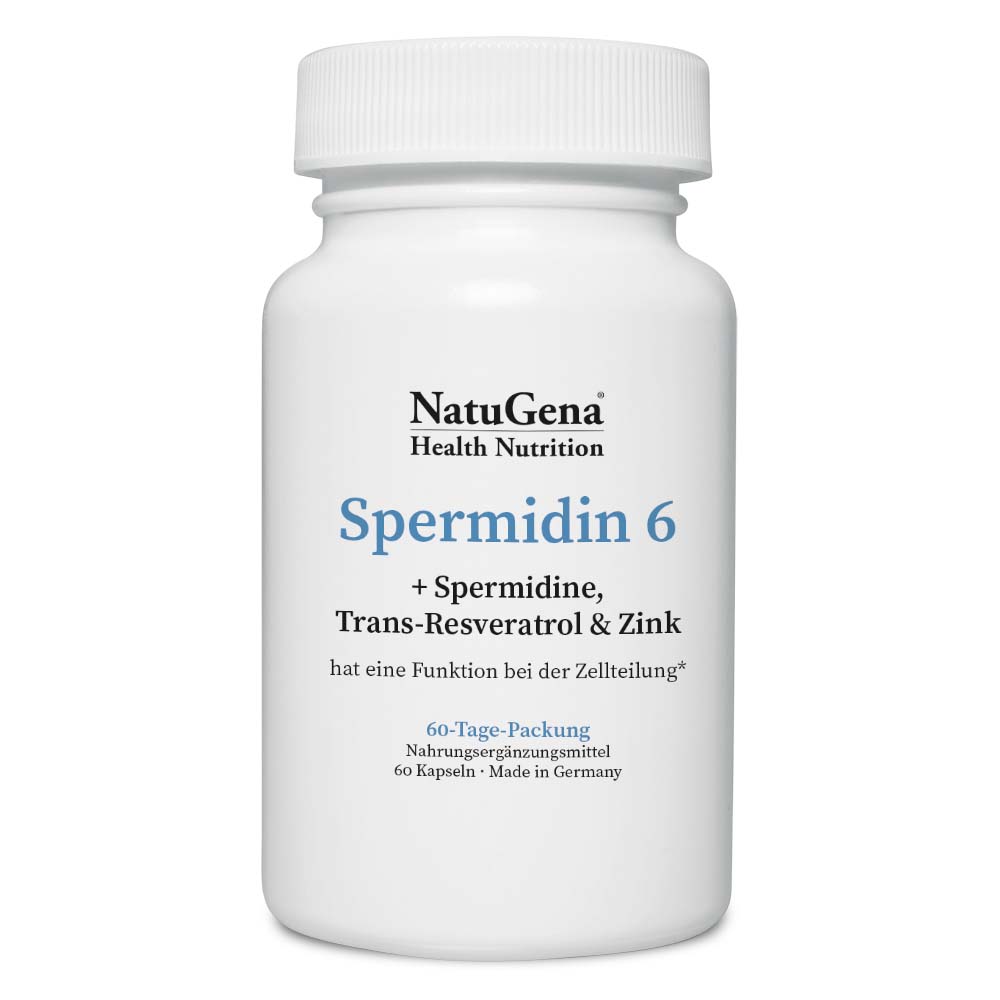 NatuGena - Spermidin 6 60 Kapseln HPMC (60-Tage-Packung)