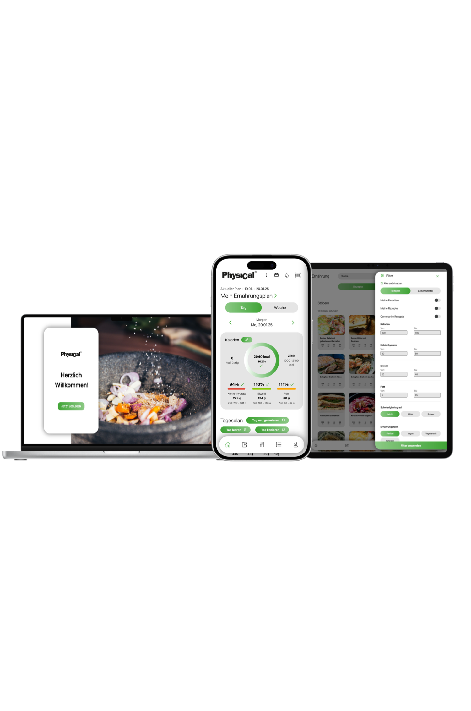 Physical App – Jahreslizenz digitaler Stoffwechsel & Ernährungs - Coach
