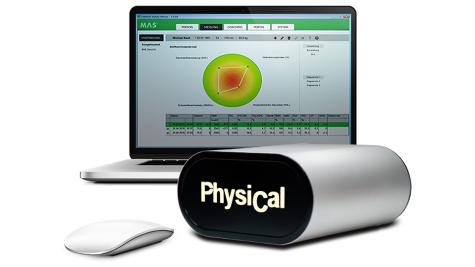 Software MAS Metabolic Analyse Software Auswertungssoftware für die Ruhespirometrie