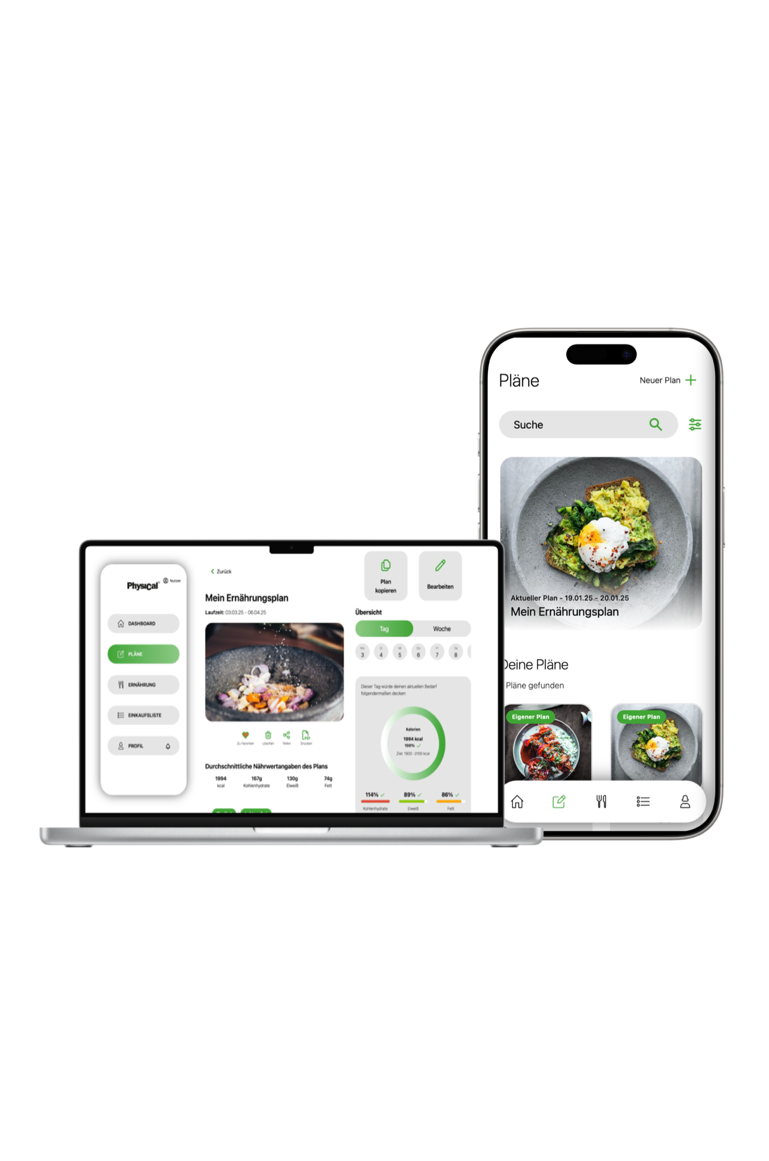 Physical-App 3-Monate digitaler Stoffwechsel-Coach